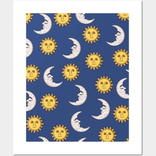 Moon and Sun Posters and Art